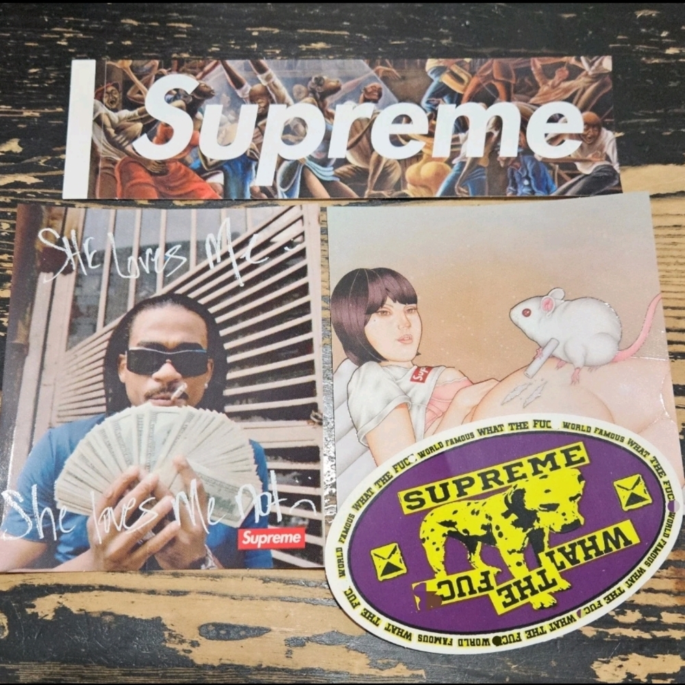 Supreme Max B Biggaveli Mouse Dalmatian Ernie Barnes Box Logo Sticker